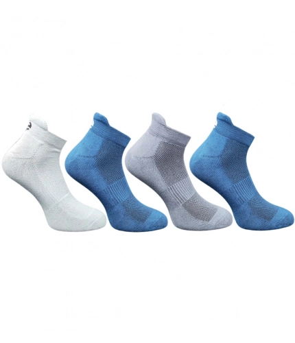 4_Pair Set Unisex Casual Cotton Printed Ankle Length Socks (Multicolor)
