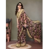 Women's Chiffon Printed Saree With Unstitched Blouse 5.5Mtr (Beige) Women's Chiffon Printed Saree With Unstitched Blouse 5.5Mtr (Beige)