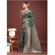 Women's Banarasi Silk Printed Saree With Unstitched Blouse 5.5Mtr (Dark Green) Women's Banarasi Silk Printed Saree With Unstitched Blouse 5.5Mtr (Dark Green)