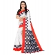 Women's Soft Pure Cotton Printed Saree With Unstitched Blouse 5.5Mtr (White) Women's Soft Pure Cotton Printed Saree With Unstitched Blouse 5.5Mtr (White)