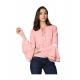 Women's Polyester Solid Bell Sleeve Top (Pink) Women's Polyester Solid Bell Sleeve Top (Pink)