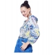 Women's Polyester Floral Long Sleeves Top (Multicolor) Women's Polyester Floral Long Sleeves Top (Multicolor)