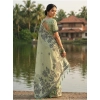 Women's Linen Cotton Printed Saree With Unstitched Blouse 5.5Mtr (Light Green) Women's Linen Cotton Printed Saree With Unstitched Blouse 5.5Mtr (Light Green)
