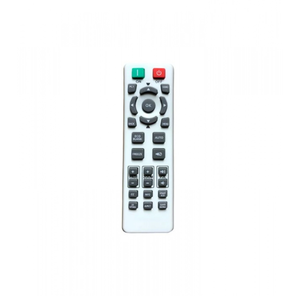 Ecomoye Projector Remote No. 1170, Compatible/Works for Benq Projector Remote, White (Exactly Same Remote will Only Work)