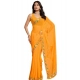 Women's Georgette Printed Saree With Unstitched Blouse 5.5Mtr (Yellow) Women's Georgette Printed Saree With Unstitched Blouse 5.5Mtr (Yellow)