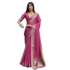 Women's Silk_Blend Butti Pattern Saree With Unstitched Blouse 5.5Mtr (Pink) Women's Silk_Blend Butti Pattern Saree With Unstitched Blouse 5.5Mtr (Pink)