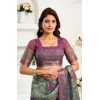 Women's Faux Linen Printed Ready to wear Saree With Unstitched Blouse 5.5Mtr (Multicolor) Women's Faux Linen Printed Ready to wear Saree With Unstitched Blouse 5.5Mtr (Multicolor)