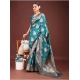 Women's Banarasi Silk Printed Saree With Unstitched Blouse 5.5Mtr (Sea Green) Women's Banarasi Silk Printed Saree With Unstitched Blouse 5.5Mtr (Sea Green)