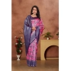 Women's Banarasi Silk Jaquard Woven Saree With Unstitched Blouse 5.5Mtr (Pink) Women's Banarasi Silk Jaquard Woven Saree With Unstitched Blouse 5.5Mtr (Pink)