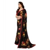 Women's Georgette Printed Saree With Unstitched Blouse 5.5Mtr (Black) Women's Georgette Printed Saree With Unstitched Blouse 5.5Mtr (Black)