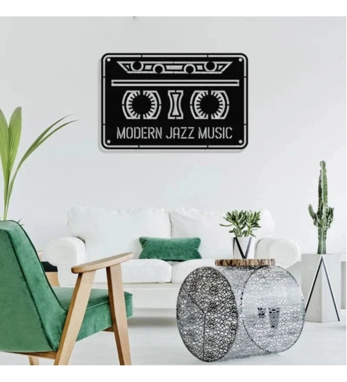 Retro Groove Music Cassette Wooden Wall Decor