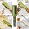 Stainless Steel-Plastic Solid Kitchen Knife Cleaner Brush (Green)