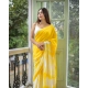Women's Linen Printed Saree With Unstitched Blouse 5.5Mtr (Yellow) Women's Linen Printed Saree With Unstitched Blouse 5.5Mtr (Yellow)