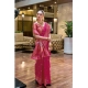 Women's Silk Blend Paithani Weaving Saree With Unstitched Blouse 5.5Mtr (Pink)