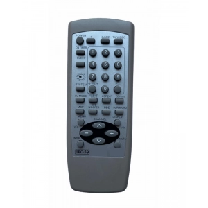 Ecomoye CRT TV Remote No. URC59, Compatible/Replacement for Aiwa CRT TV Remote, Grey (Exactly Same Remote will Only Work)