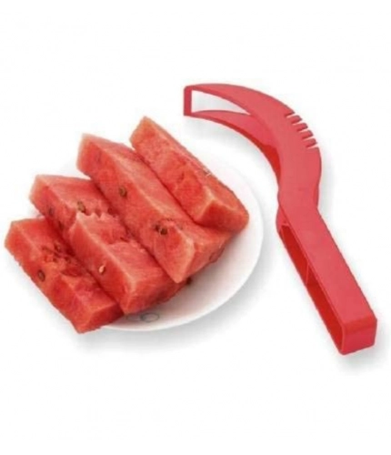 Pack Of 3_Plastic Handle Watermelon Cutter Knife (Color: Assorted )