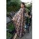 Women's Polyester Printed Saree With Unstitched Blouse 5.5 Mtr (Purple)