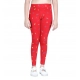 Girl's Cotton Lycra Printed Elasticated Leggings (Red)