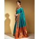 Women's Silk Blend Zari Woven Saree With Unstitched Blouse 5.5Mtr (Rama) Women's Silk Blend Zari Woven Saree With Unstitched Blouse 5.5Mtr (Rama)