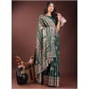Women's Silk Printed Saree With Unstitched Blouse 5.5Mtr (Green) Women's Silk Printed Saree With Unstitched Blouse 5.5Mtr (Green)
