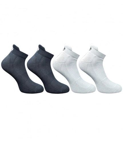4_Pair Set Unisex Casual Cotton Printed Ankle Length Socks (Multicolor)