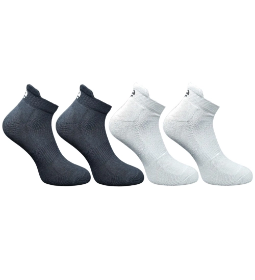 4_Pair Set Unisex Casual Cotton Printed Ankle Length Socks (Multicolor)