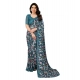 Women's Georgette Printed Saree With Unstitched Blouse 5.5Mtr (Sky Blue) Women's Georgette Printed Saree With Unstitched Blouse 5.5Mtr (Sky Blue)