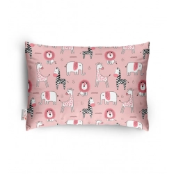 Soft Plush Printed Baby Infant Pillow for Kids Age 1 To 5 Years (Pink)