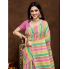 Women's Cotton Blended Printed Saree With Unstitched Blouse 5.5Mtr (Pink) Women's Cotton Blended Printed Saree With Unstitched Blouse 5.5Mtr (Pink)