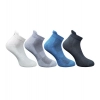 4_Pair Set Unisex Casual Cotton Printed Ankle Length Socks (Multicolor)