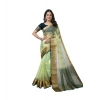 Women's Organza jacquard Embellished Saree With Unstitched Blouse 5.5Mtr (Light Green) Women's Organza jacquard Embellished Saree With Unstitched Blouse 5.5Mtr (Light Green)
