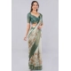 Women's Polyester Printed Ready To Wear Saree With Unstitched Blouse 5.5 Mtr (Beige)
