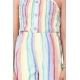 Girl's Polyester Cotton Blend Striped Sleeveless Jumpsuit (Multicolor) Girl's Polyester Cotton Blend Striped Sleeveless Jumpsuit (Multicolor)