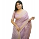 Women's Silk_Blend Checked Saree With Unstitched Blouse 5.5Mtr (Lavender) Women's Silk_Blend Checked Saree With Unstitched Blouse 5.5Mtr (Lavender)
