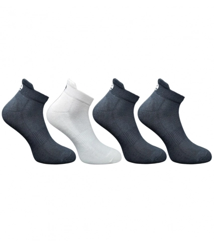 4_Pair Set Unisex Casual Cotton Printed Ankle Length Socks (Multicolor)