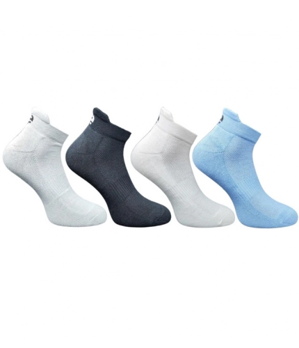 4_Pair Set Unisex Casual Cotton Printed Ankle Length Socks (Multicolor)