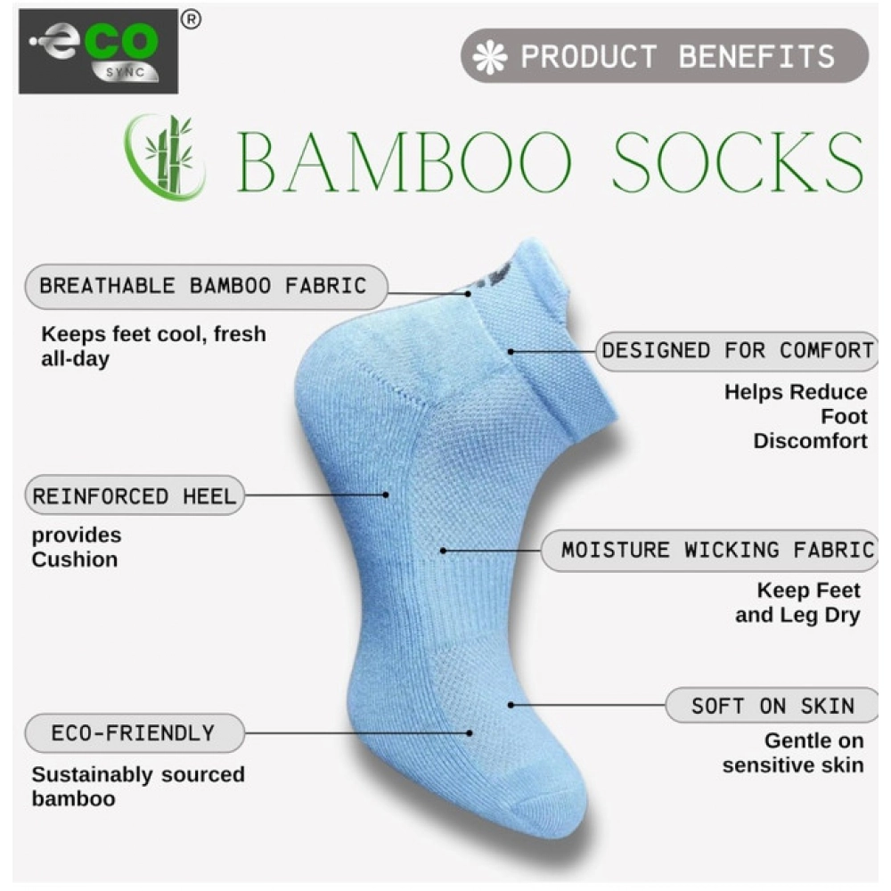 4_Pair Set Unisex Casual Cotton Printed Ankle Length Socks (Multicolor)