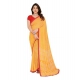 Women's Georgette Printed Saree With Unstitched Blouse 5.5Mtr (Yellow) Women's Georgette Printed Saree With Unstitched Blouse 5.5Mtr (Yellow)