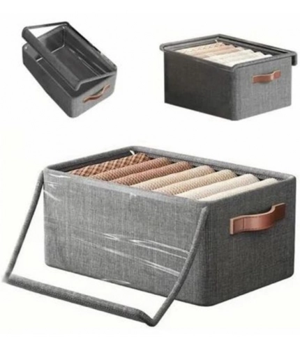 Polypropylene Foldable Storage Bag With Lid  (Multicolor)