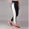 Dropship Women's Polyester Solid Ankle length High Waisted Tights (Navy Blue)