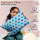Soft Plush Printed Baby Infant Pillow for Kids Age 1 To 5 Years (Sky Blue)