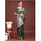 Women's Banarasi Silk Printed Saree With Unstitched Blouse 5.5Mtr (Dark Green) Women's Banarasi Silk Printed Saree With Unstitched Blouse 5.5Mtr (Dark Green)