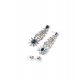Women's Brass Silver Plated Necklace set (Blue) Women's Brass Silver Plated Necklace set (Blue)