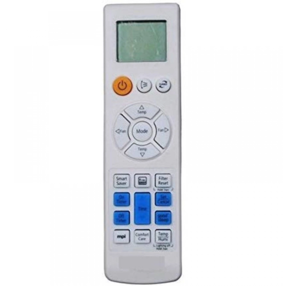 Ecomoye AC Remote No. 104 (No Backlight), Compatible/Replacement for Samsung AC Remote Control, White (Exactly Same Remote will Only Work)