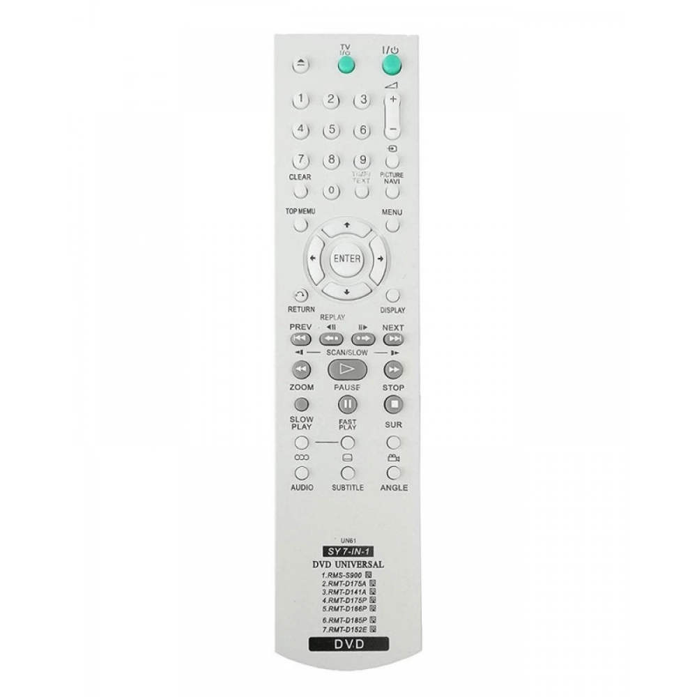 Ecomoye Home Theatre Remote No. UN61, Compatible/Replacement for Sony Home Theatre/DVD Remote Control, White (Exactly Same Remote will Only Work)