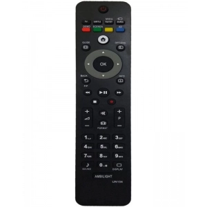 Ecomoye LCD/LED Remote No. UN154, Compatible/Replacement for Philips LCD/LED TV Remote Control, Black (Exactly Same Remote will Only Work)