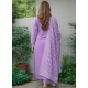 Women's Chanderi Silk Ethnic Motif Round 3/4th Sleeve Kurti With Pant Dupatta Set (Lavender) Women's Chanderi Silk Ethnic Motif Round 3/4th Sleeve Kurti With Pant Dupatta Set (Lavender)