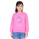 Girl's Fleece Embellished Long Sleeves Sweatshirt (Pink) Girl's Fleece Embellished Long Sleeves Sweatshirt (Pink)