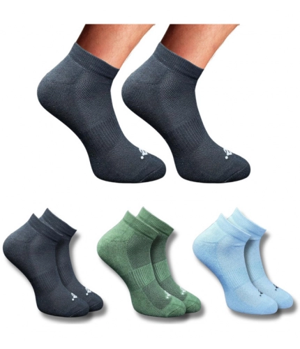 3_Pair Set Unisex Casual Cotton Printed Low Cut Socks (Multicolor)