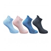 4_Pair Set Unisex Casual Cotton Printed Ankle Length Socks (Multicolor)